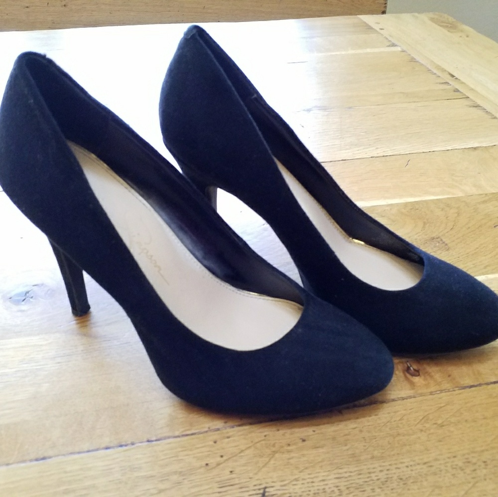 Jessica Simpson Black Suede Heels